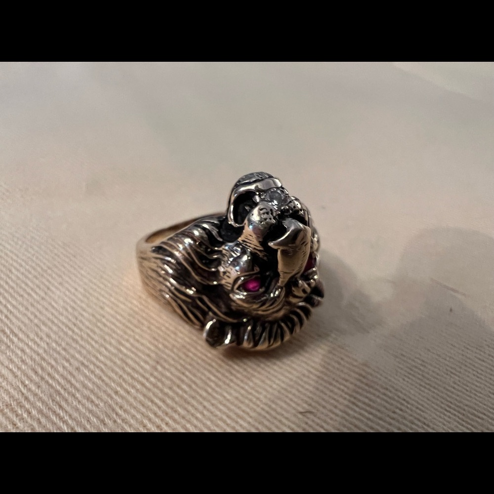 Vintage Lion 14k Gold Ring 11.7 grams of gold - Picture 13 of 13
